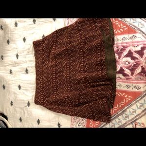 Aztec patterned mini skirt